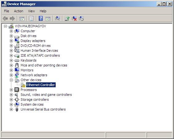 windows xp pro ethernet controller driver